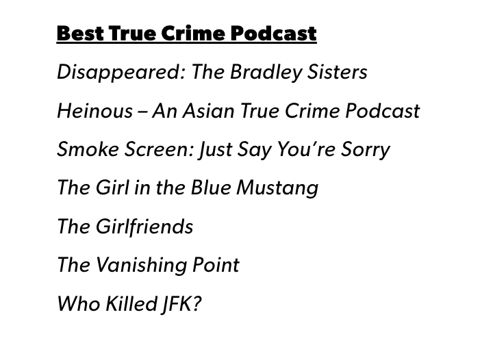 MauriceChammah's tweet photo. So excited that Just Say You're Sorry — the podcast I worked on with @GeorgiaMills2, @peggysutton, @akibasolomon, @CheekaEyers and others at @MarshallProj/@SomethinElse/@SonyPodcasts — is a 2024 Ambies nominee!

https://t.co/Iuan1jmV1v

Episodes here:

https://t.co/aH5eNQCZZc https://t.co/hhsYRj1Thu