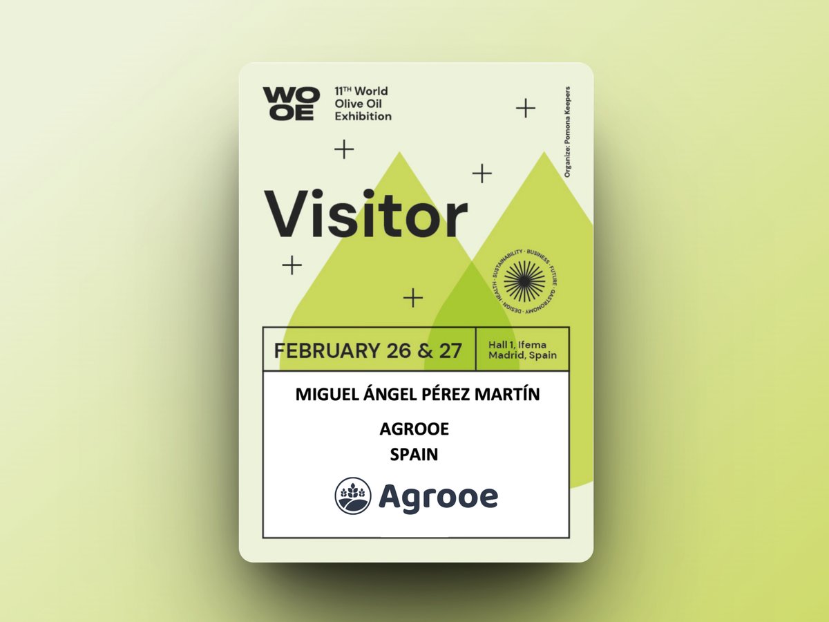 agrooe's tweet photo. 🫒La Próxima semana estaremos por World Olive Oil Exhibition. Una de las mayores ferias del mundo dedicada exclusivamente al aceite de oliva. Nos servirá de lanzadera para testar y forjar nuevas alianzas. #JuntosCreamosOro #AceitedeOliva #Agrooe #WOOE https://t.co/mVaL4HRZSk
