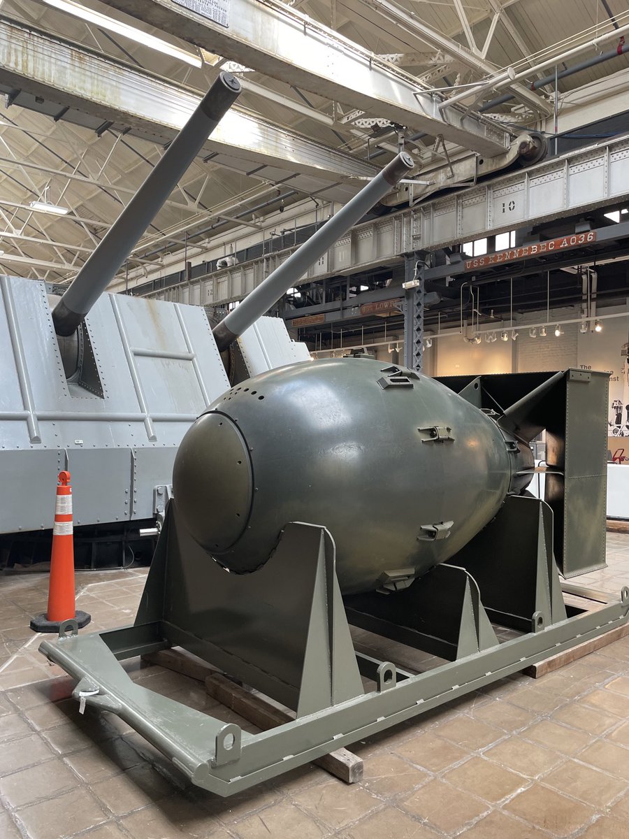 I just went to the National Museum of the U.S. Navy for the first time, and it’s worth a visit. It’s got the Trieste; a Fatman; and a deep-sea dive suit that’s one part Iron Man and two parts marshmallow. ⁦@NtlMuseumUSNavy⁩
