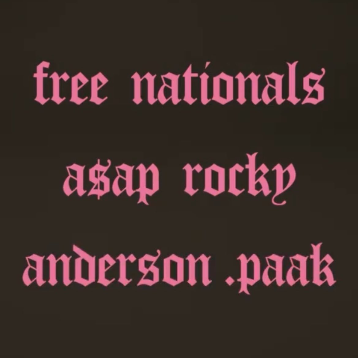 FREE NATIONALS A$AP ROCKY ANDERSON .PAAK GANGSTA 🚨FEBRUARY 23RD🚨