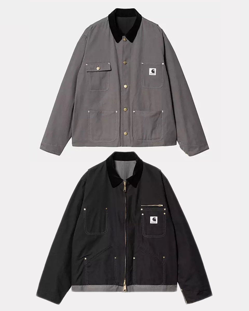 StreetFashion01's tweet photo. Upcoming Carhartt x sacai Outerwear!🖤 https://t.co/li3KNI2WZP