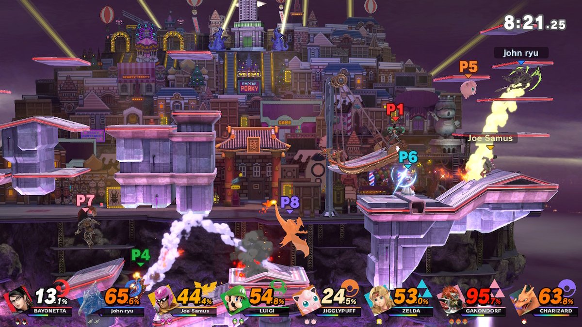 Laniidaye's tweet photo. almost the whole family played smash together for new years :-O #SmashBros #SmashBrosUltimate #NintendoSwitch https://t.co/tYsADlWCMW