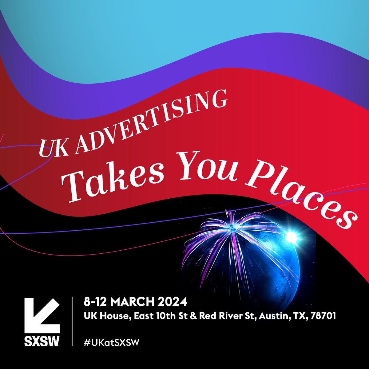 UK Advertising is thrilled to announce our presence at SXSW this year, and we're bringing something special: "UK Advertising Takes You Places"! 🚀 Join us for an unforgettable journey as we push boundaries and showcase the best of UK Advertising. Come meet with us at SXSW!✈️🌍