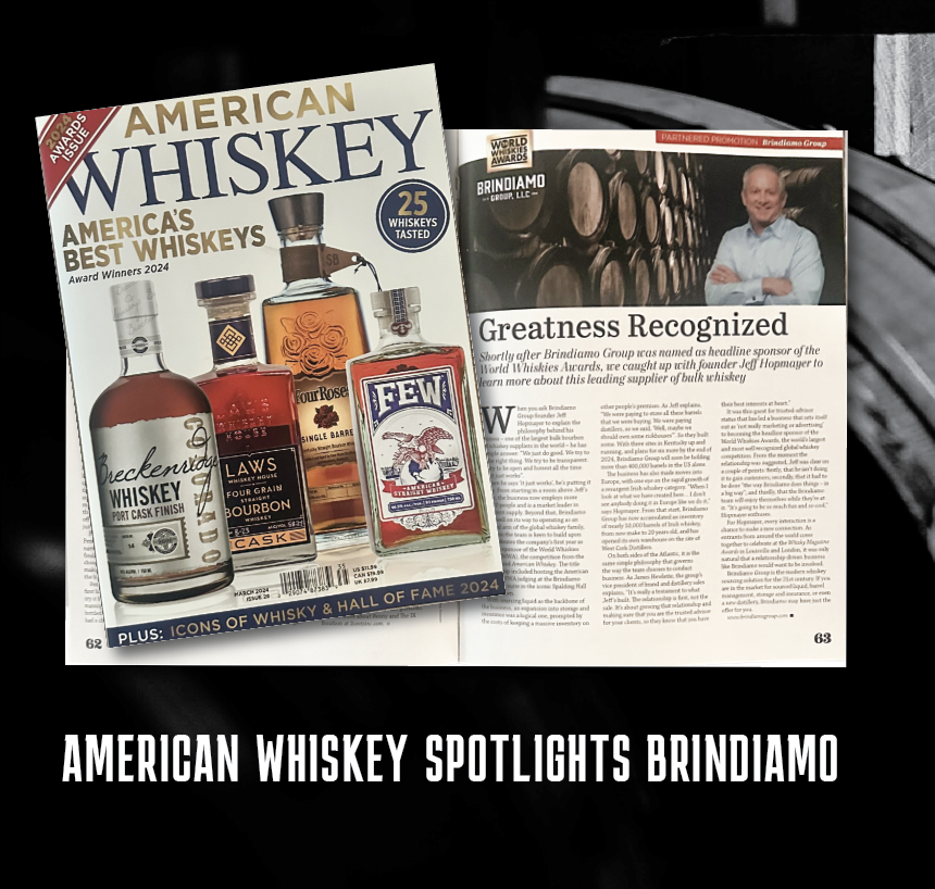BrindiamoGroup's tweet photo. In an interview with Jeff Hopmayer, American Whiskey Magazine's latest issue details Brindiamo’s rise as one of the world’s largest bulk liquid suppliers with a transparent, people focused business model. Check out the full story - link in bio!👆

#BrindiamoGroup #bourbon #whisky https://t.co/Ykyop0cQMd