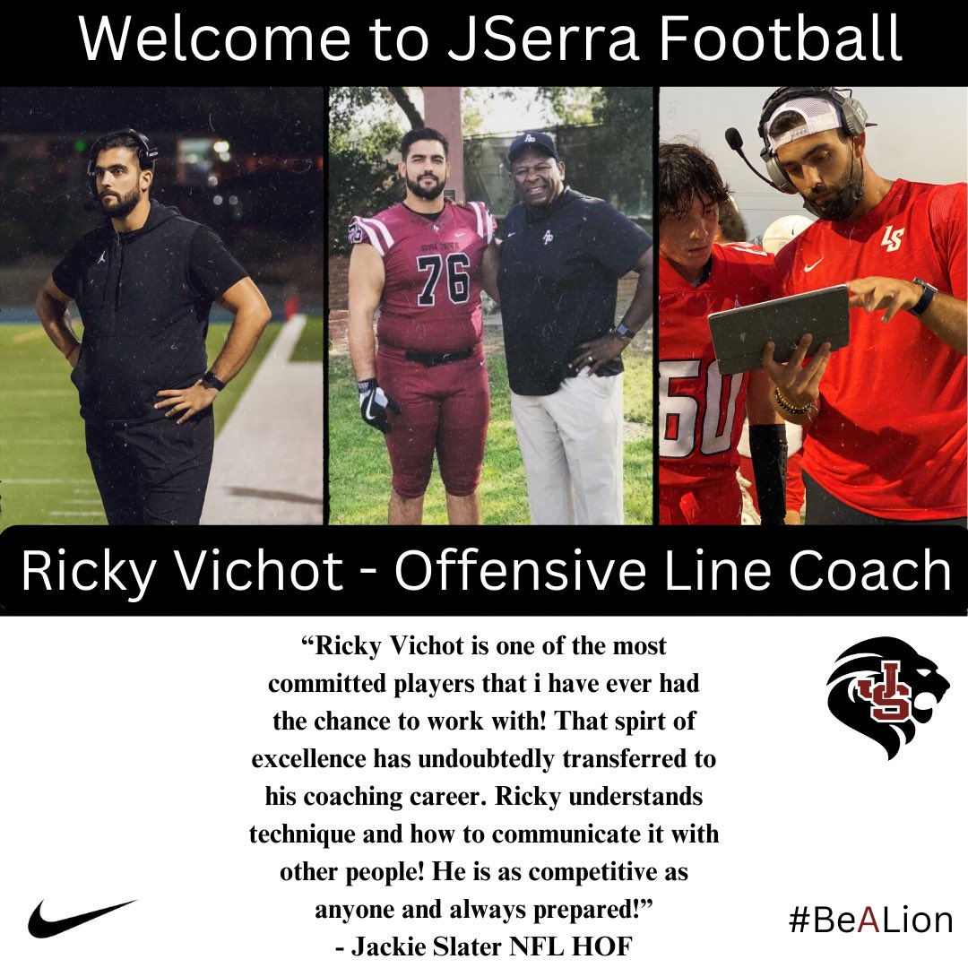 Excited to welcome Coach Ricky Vichot our new Offensive Line Coach ...