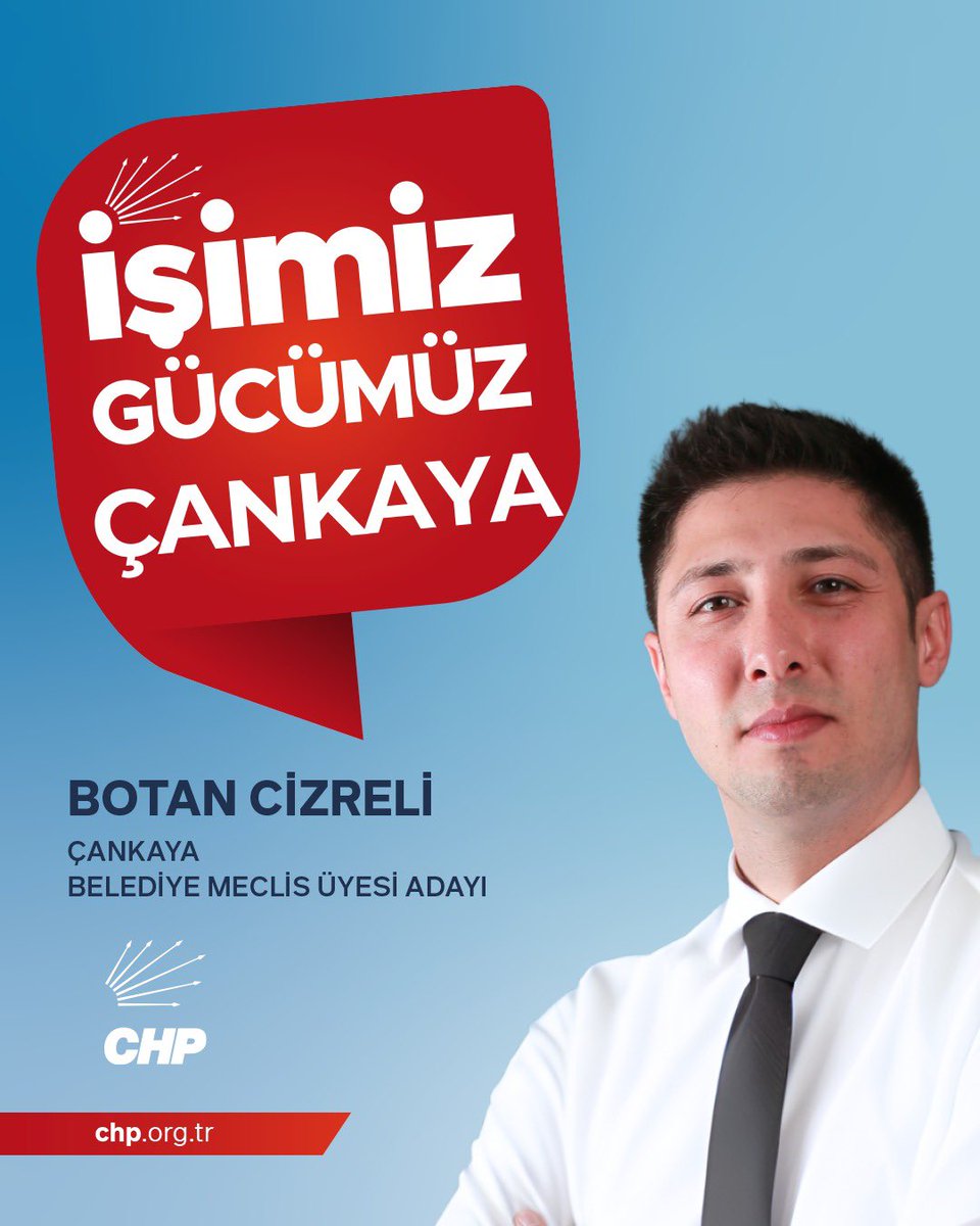 BotanCizreli's tweet photo. Liseyi ve üniversiteyi okuduğum, ilk işime girdiğim, yuvamı kurduğum, sokaklarında büyüdüğüm, çok güzel dostlar biriktirdiğim Çankaya’mızdan Belediye Meclis Üyesi Adayı olmanın gururunu ve onurunu yaşıyorum. 

Bu göreve layık olacağımı düşünerek beni aday gösteren başta Genel Başkanımız Sn. Özgür Özel’e, partimizin çok değerli yöneticilerine, Çankaya Belediye Başkan Adayımız Sn. Hüseyin Can Güner’e, il ve ilçe örgütümüze sonsuz teşekkürlerimi sunuyorum. 

“İşimiz gücümüz Çankaya” olacak ve inanıyorum ki genç meclisimiz genç başkanımıza güç katacak. 

CHP’nin anlayışına yakışır bir şekilde her zaman olduğu gibi şeffaf, adil ve katılımcı yönetim anlayışıyla Çankaya’nın daha da güzelleşmesi ve parlaması için elimden geleni yapacağım. 

Hep birlikte gücüne güç katan bir Çankaya inşa etmek için yola çıkıyoruz.

Desteklerini esirgemeyen değerli büyüklerime, sevgili eşim ve aileme de ayrıca teşekkürü borç bilirim.

#Türkiyeİttifakı #İşimizBelediye #İşimizGücümüzÇankaya

@eczozgurozel @hcanguner