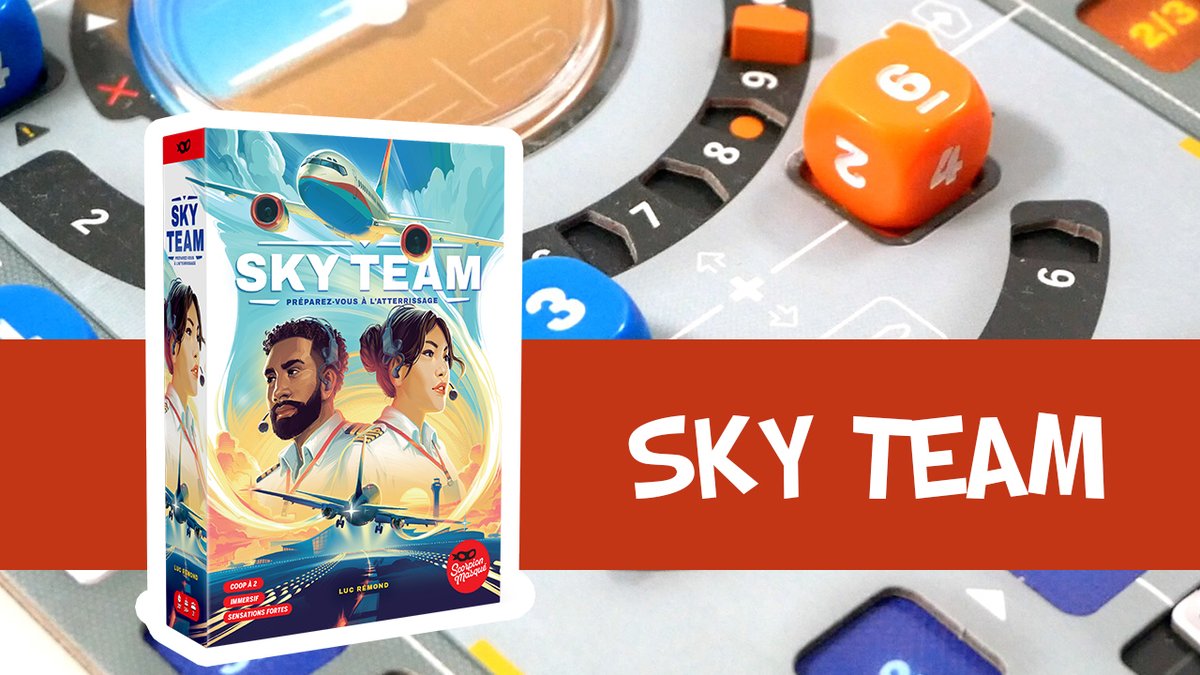 Sky Team est un jeu coopératif pour 2 joueurs. Les joueurs pilotent un avion, et tentent d’arriver à bon port sans encombre.
Découvrez-le en 3 minutes !

Youtube : youtube.com/watch?v=HvWTz0…
Blog : des-en-mousse.com/sky-team-prese…

#j2s #jeudesociete