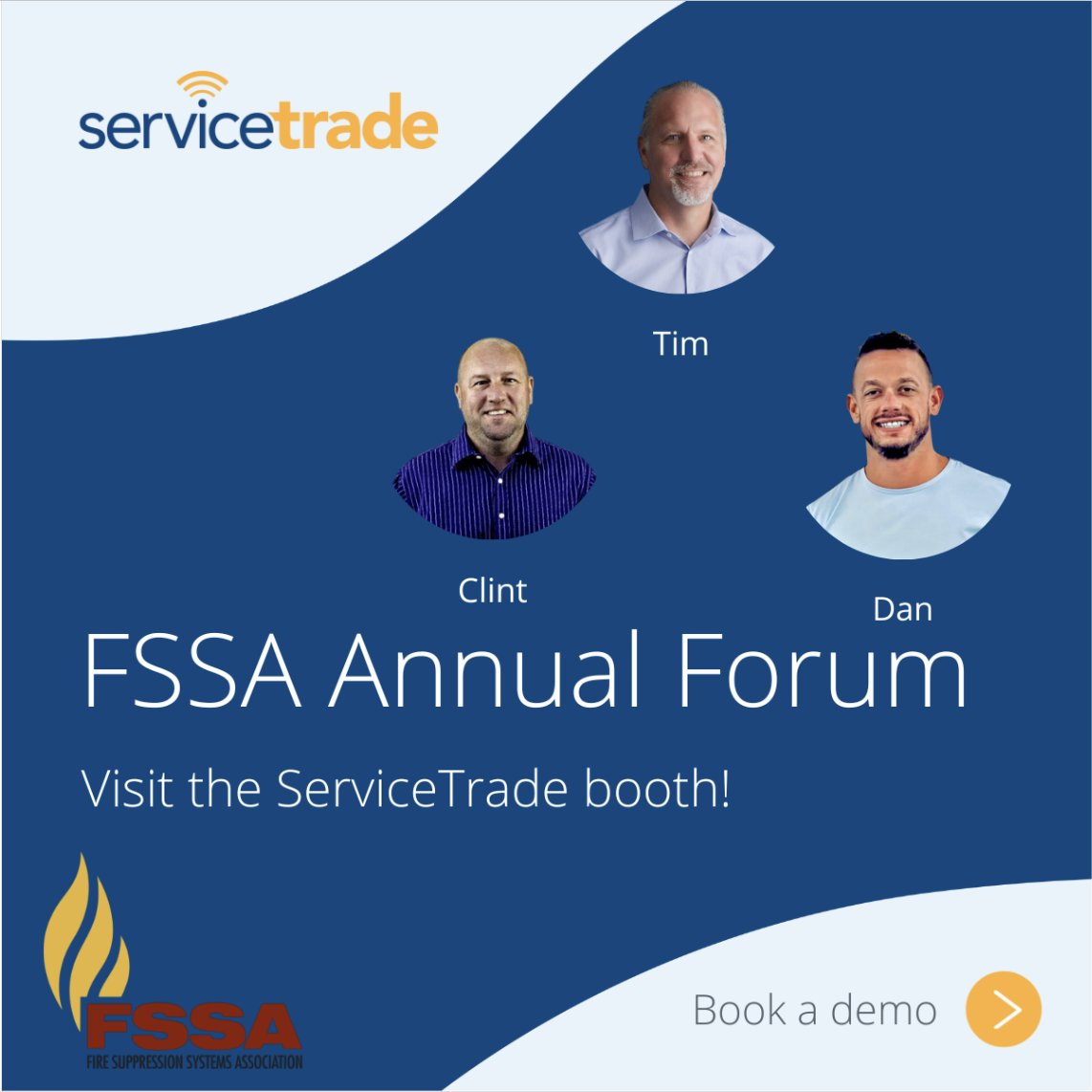 Over 1300 fire and mechanical contracting companies choose ServiceTrade to optimize limited technician resources. Stop by our booth at #FSSA this week to see why.

fssa.net/2024-annual-fo…

#fireinspection #fireprotection #FireSafety #FireProtectionServices #FireSystem