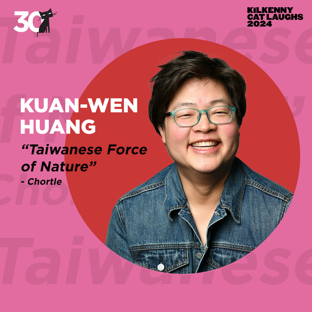 The Cat Laughs (@catlaughscomedy) on Twitter photo Our next Kilkenny Cat Laughs newbie is <a href="/kuanwen_huang/">Kuan-wen Huang</a>, based in South London and from the island of Taiwan!
Last year Kuan-wen was nominated for the Sean Lock Award for Channel 4
Follow the link in our bio for tickets 🎫 #30YearsOfCatLaughs #KuanWenHuang #Comedy #standupcomedy Our next Kilkenny Cat Laughs newbie is <a href="/kuanwen_huang/">Kuan-wen Huang</a>, based in South London and from the island of Taiwan!
Last year Kuan-wen was nominated for the Sean Lock Award for Channel 4
Follow the link in our bio for tickets 🎫 #30YearsOfCatLaughs #KuanWenHuang #Comedy #standupcomedy