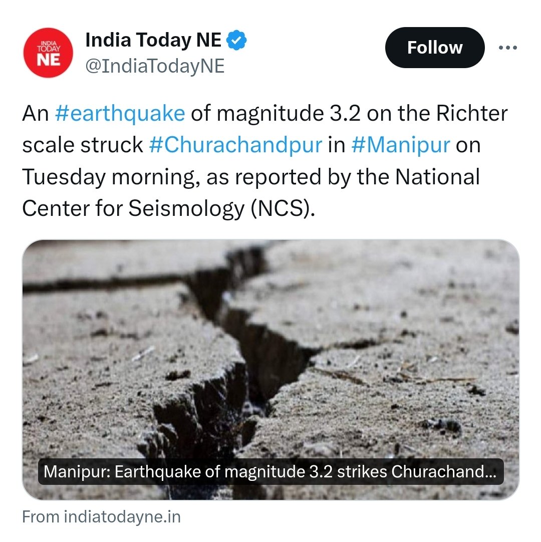 Offering earnest prayers for the #earthquake to hit 5 times harder again. That will be the moment, an end to all #Kukis species from #Manipur and also the end to the #ManipurViolence. #TakeAwayKukisFromManipur #EarthquakeShakeAgain <a href="/NBirenSingh/">N. Biren Singh</a> <a href="/Manipur12345/">Mangang Joykishore</a>