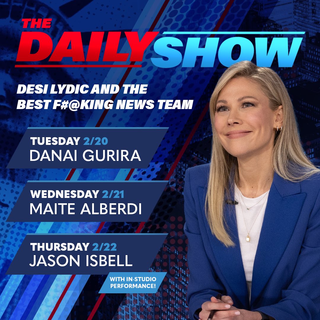 .@DesiLydic. Today. Tomorrow. Thursday.