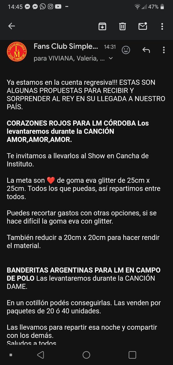 silvibadiali's tweet photo. Te deseamos un muy feliz cumple @soymajulozano !🎈🎊🎂 Fans Club @SimplementeLM Córdoba y Buenos Aires. Te invitamos a sumarte al #Fanproyect cuando venga @LMXLM a #Argentina Besos!😘😘😘 #todaslastardes #la100 https://t.co/KdGucWahOI