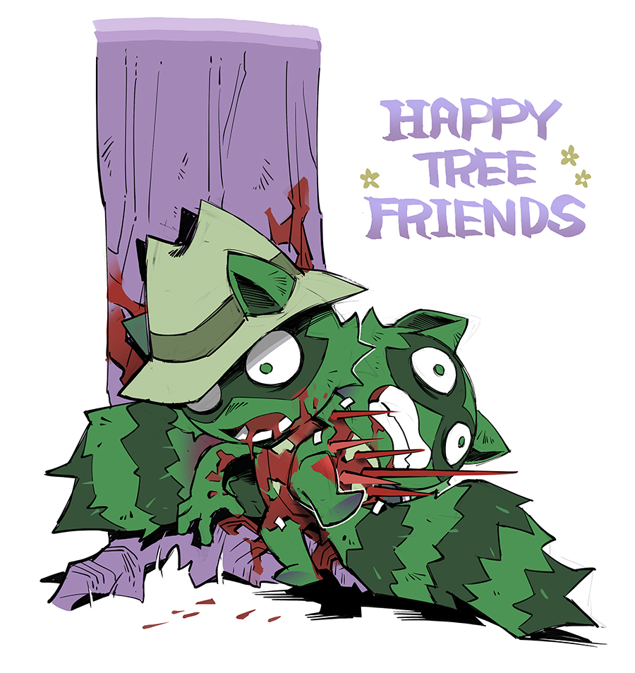 「HTFのシフティ&リフティ(Shifty&Lifty) #happytreefr」|はっかのイラスト