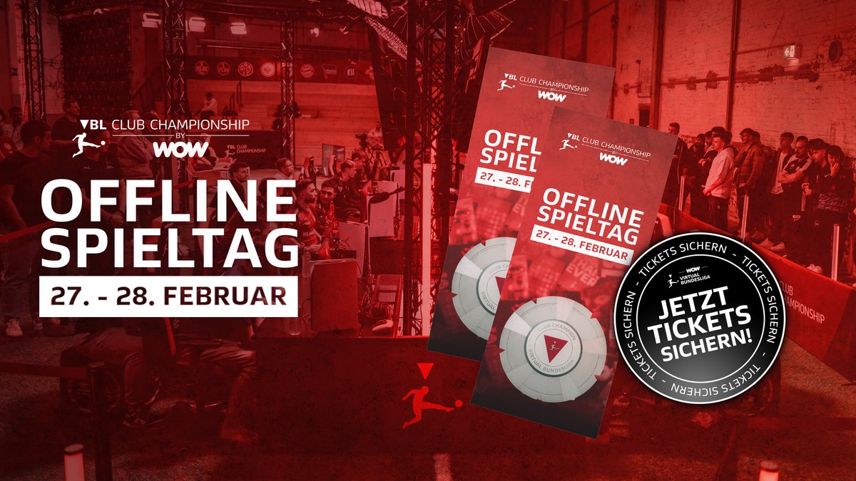 𝐒𝐞𝐢 𝐯𝐨𝐫 𝐎𝐫𝐭 𝐝𝐚𝐛𝐞𝐢 🔥📍

Sicher Dir jetzt Dein 𝐤𝐨𝐬𝐭𝐞𝐧𝐥𝐨𝐬𝐞𝐬 Ticket für den letzten #VBLCC Offline-Spieltag (27. &amp; 28.02.24) in der Strassenkicker Base, Köln! 👇

vivenu.com/seller/virtual…