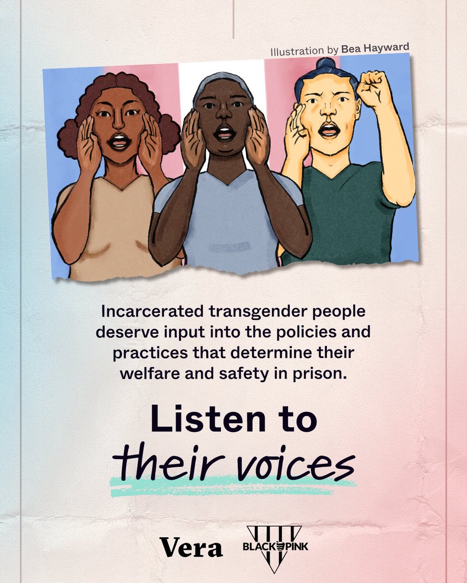 We’ve partnered with @VeraInstitute to share the perspectives of 280 transgender people who are incarcerated—along with their recommendations for how policymakers and prison authorities can change rules and culture in positive ways. vera.org/advancing-tran…