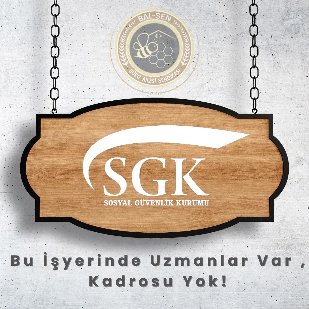 Sürekli değişen mevzuat,
Sürekli artan iş yükü,
Artması gerekirken azalan personel sayısı,
666 Sayılı KHK ile yaşanılan hak kayıpları

Kısa vade de ilk çözümlenecek
#SGKPersoneliUzmanlıkİstiyor