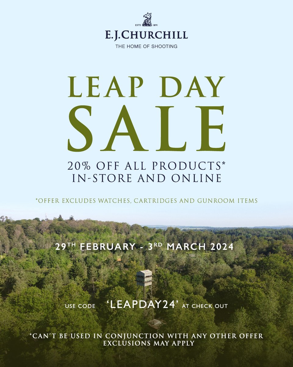 🛍Leap Day Sale! Enjoy a whopping 20% off on ALL products in-store and online, starting from 29th February to 3rd March. Use code 'LEAPDAY24 ' at checkout to unlock the savings.