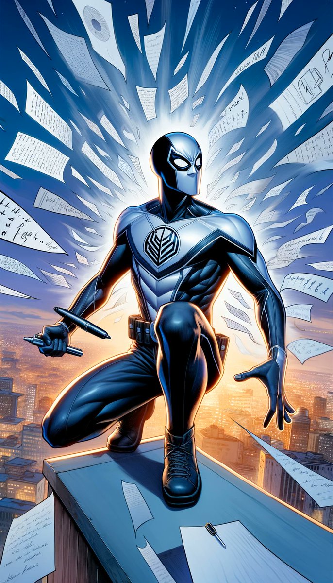 TheXMensBackup's tweet photo. Real Name: Markus Quill Superhero
Name: Captain Cryptic

Power Summary: Master of unseen ink, can write secret messages to himself that not even he can read. 

Strength: Champion of charades. 

Weakness: Winds up at the wrong place due to undecipherable directions. https://t.co/VESzkIh1Oc