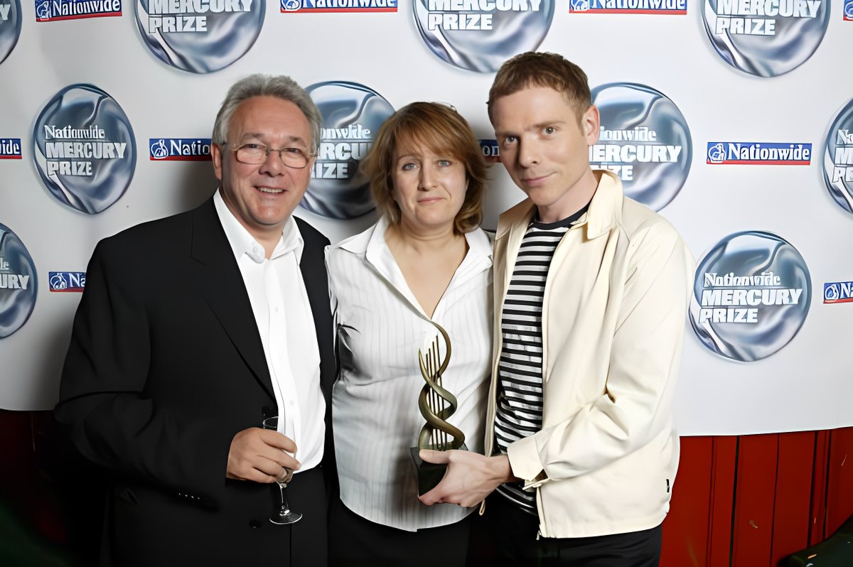 Trevor at the 2004 Mercury Awards with @bellesglasgow after the production and release of their album 'Dear Catastrophe Waitress'. Photo - Stuart Murdoch (Photo by JMEnternational/Redferns)