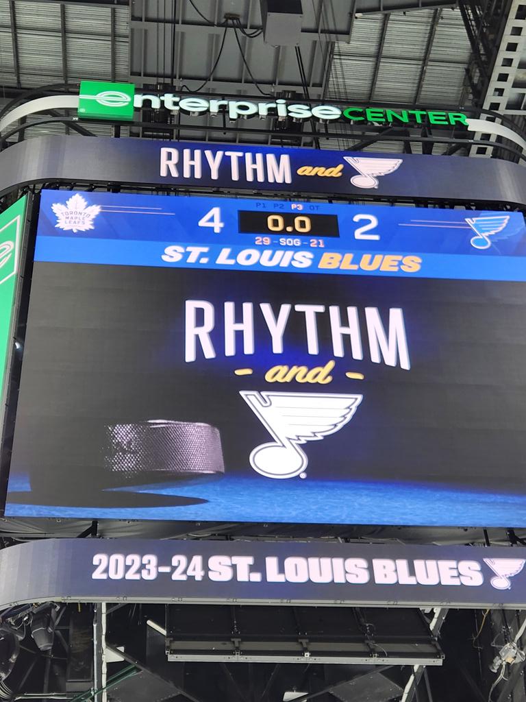 Game in St. Louis <a href="/MapleLeafs/">Toronto Maple Leafs</a>