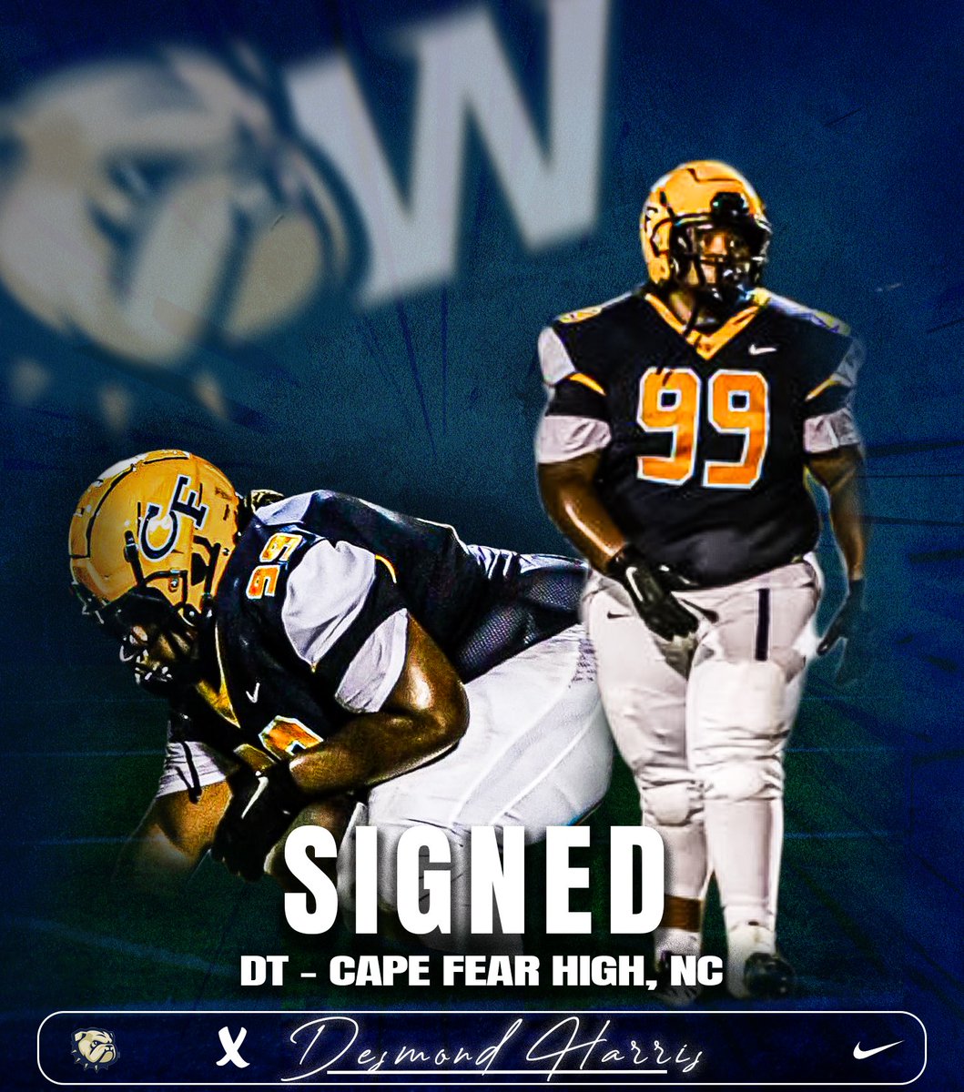 WingateFb's tweet photo. ✍🏽SIGNED 
Welcome to the Wingate family @Desmond11779119   
#OneDog #NSD24 https://t.co/t7TTDY4KM0