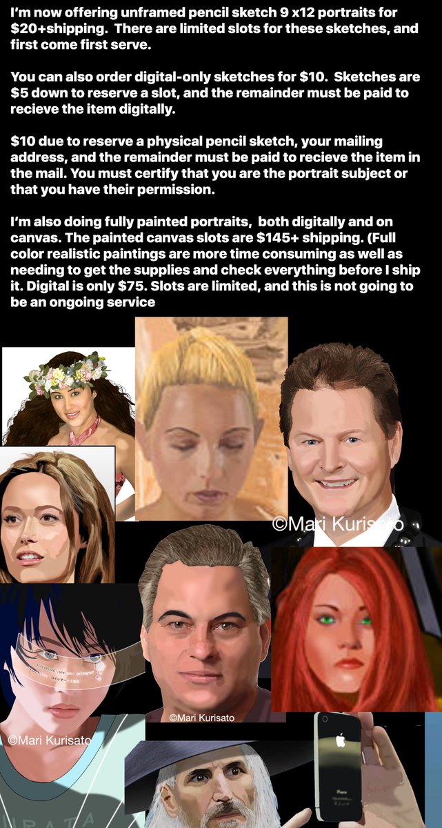 this is why I’m doing portraits for $10...
to pay for the medicare SSDI should cover because I don’t make the minimum amount ($1.7K) to be nondisabled anymore, “lol.”