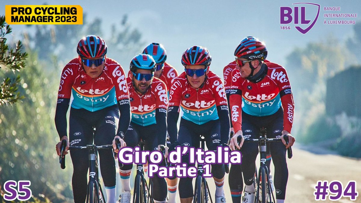 C’est parti pour le premier grand tour de la saison, BIL part du côté de l’Italie avec comme objectif la victoire finale ! À moins que Vingegaard nous mette une fessée #PCM2023

🇧🇪Beckers 🇳🇱Kooij 🇳🇴Kulset 🇩🇰Lindberg 🇨🇭Manser 🇧🇪Menten 🇧🇪Uijtdebroeks 🇳🇴Wold

youtu.be/qmqK1s2i8NE