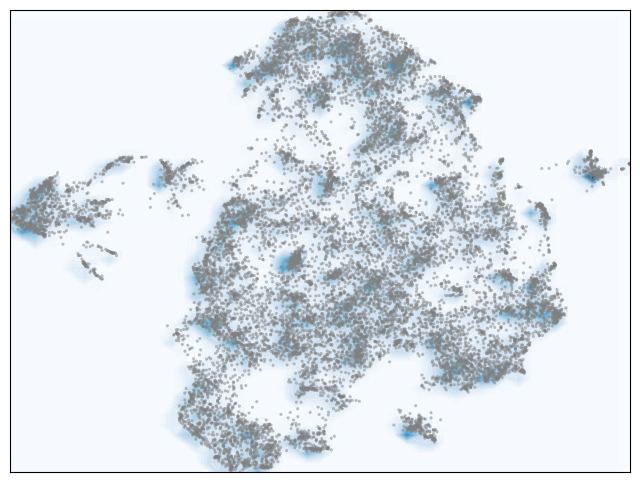 As we are building a new abstract-search-tool for #EGU24 , created a map-style visual of abstracts for #EGU23