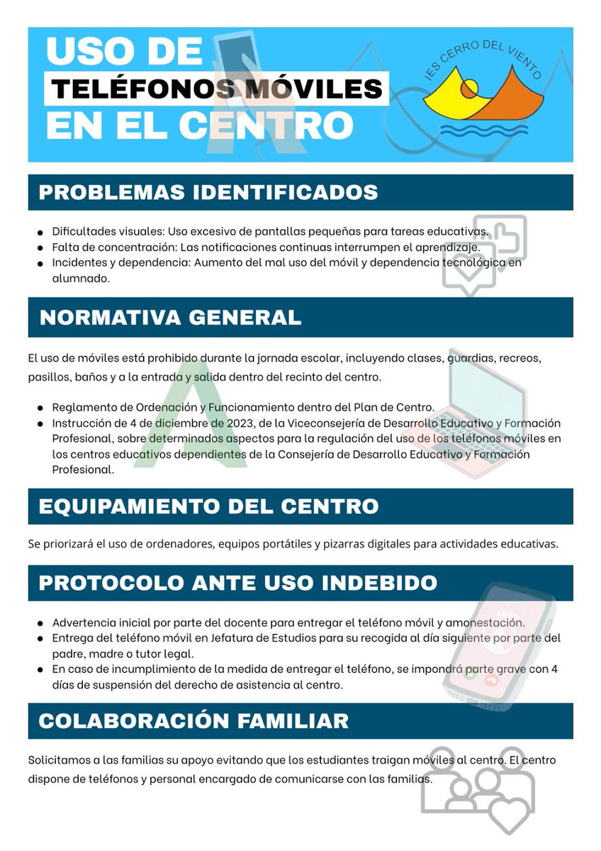 IESCerro_Viento's tweet photo. Porque en un centro libre de teléfonos móviles nuestro alumnado está más “conectado” de la realidad. https://t.co/daEQBvmCC1