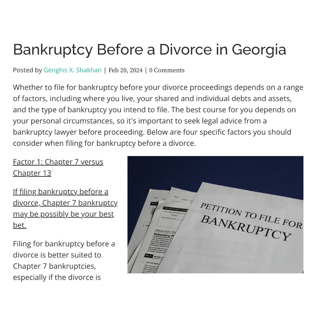 SandWLawyers's tweet photo. Going through a #divorce but considering filing for #bankruptcy as well? You should check out our new #blog on our website @ https://t.co/YQUEu06OvB

We handle #personalinjurylaw #criminaldefense #divorce #childcustody #mensrights #fathersrights #dfacs #juveniledelinquency https://t.co/1xXRSbz7Kx