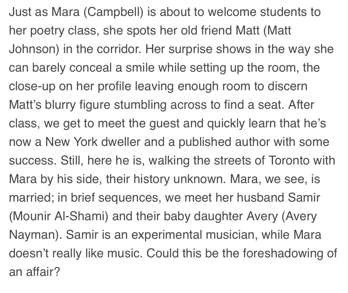 The Film Stage (@TheFilmStage) raves about newcomer Avery Nayman in MATT AND MARA: “[a] baby daughter”