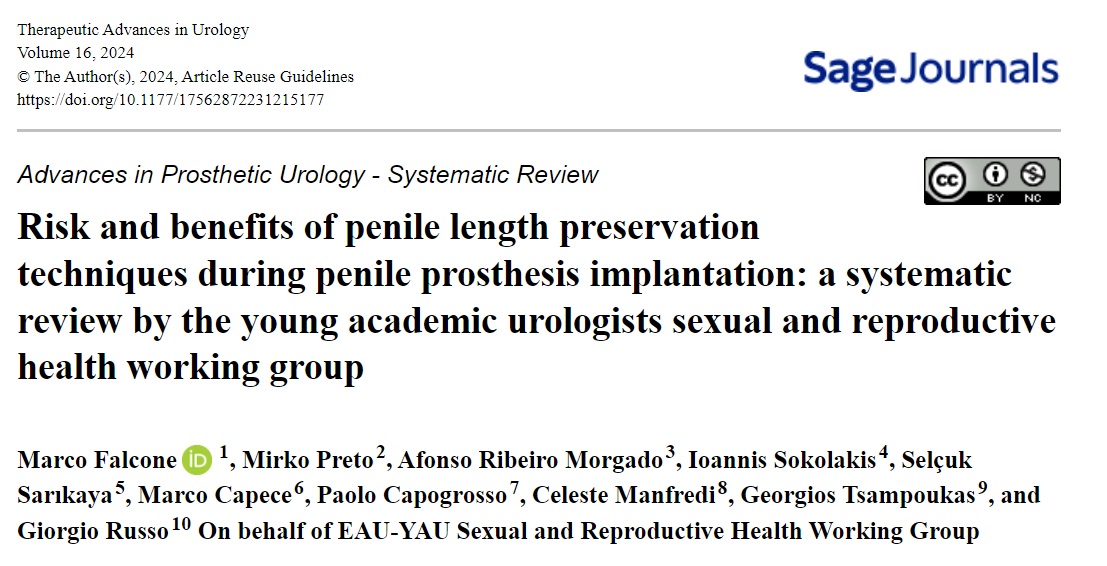 @valenzuela_uro @smadaan30 Review: penile length preservation techniques during PP implantation @drMarcoFalcone1 @EAUYAUrology sexual & reproductive health working grp 📏Median length⏫2.5-3.8cm ⚠️Complication rate 21.7% 📔bit.ly/3OPPsmy @GiorgioI_Russo @Paolo_Capog @GTsampoukas @selcukurolog