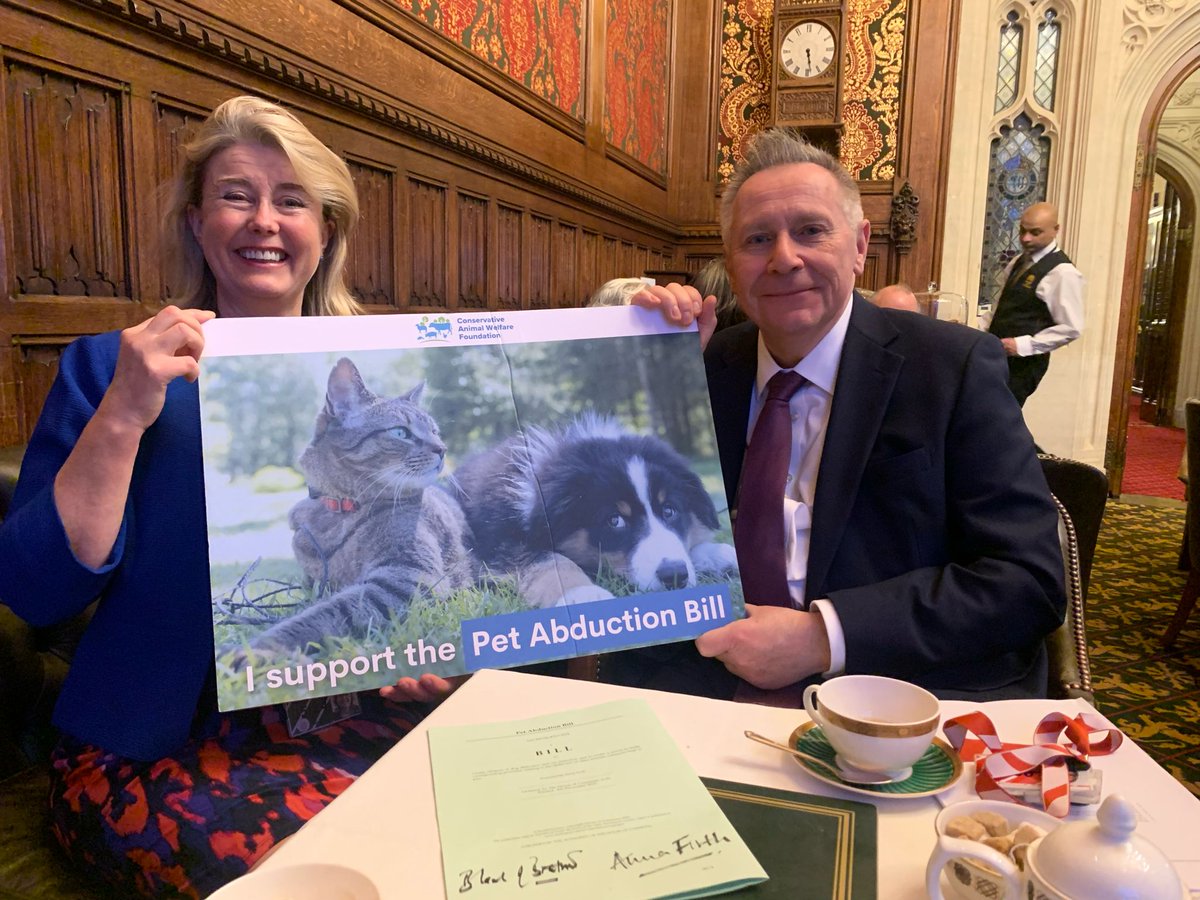 Great to meet Lord Guy Black of Brentwood who has agreed to take on my Pet Abduction Bill in the House of Lords once it passes its Commons stages. I am determined that my bill passes and becomes law as soon as possible 🐶 🐱