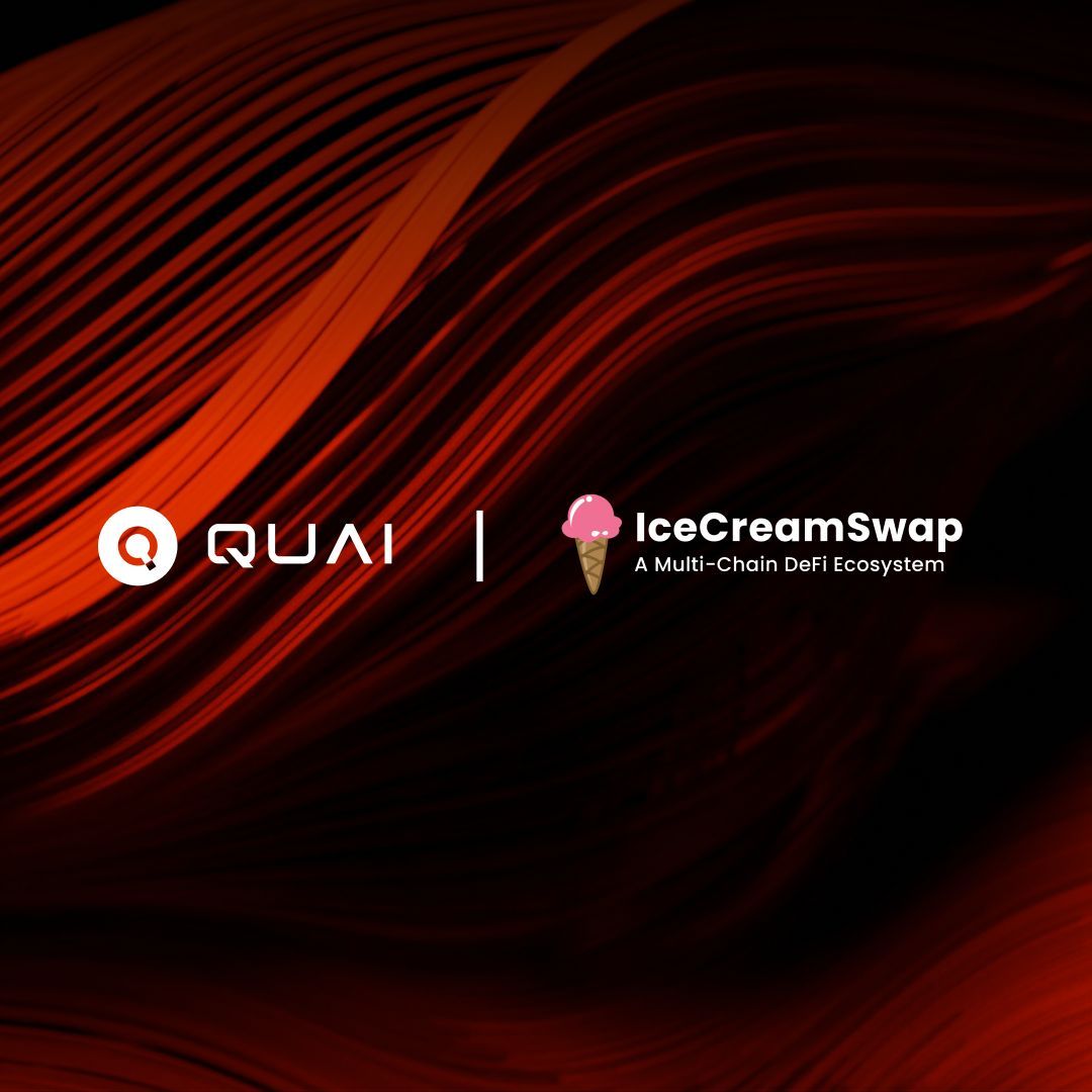 QuaiNetwork's tweet photo. The @IceCream_Swap team has been given a grant through the @QuaiGenesis program to integrate @QuaiNetwork into IceCreamSwap! 🍦🔄  

If you're building a DEX or wallet, visit https://t.co/C8nldJxAUX today to apply to receive a grant for integrating your project with Quai 📝 https://t.co/jrZzjVCtLC