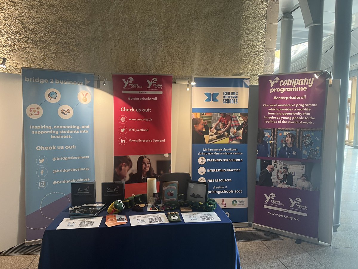 Our team are exhibiting in <a href="/ScotParl/">Scottish Parliament</a> this week, sharing information about our programmes, our impact and the work we do right across Scotland.

If you spot our team, do stop by for a chat!

#EnterpriseForAll
