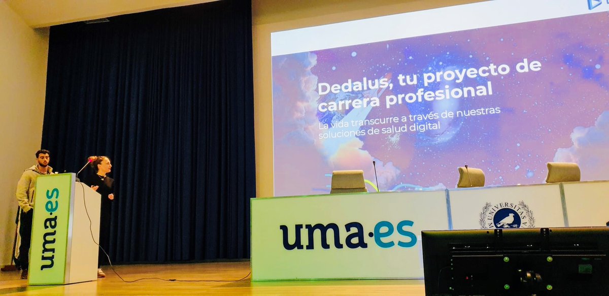 DedalusSpain's tweet image. [#BeDedalus] Esta semana hemos participado en los #NetworkingDays de @InformaticaUMA🤝para compartir oportunidades profesionales con nuevos #digitalhealthlovers que contribuirán al impulso del ecosistema de #saluddigital del futuro. 
¡Os esperamos, futuros/as #Dedalusians!🚀