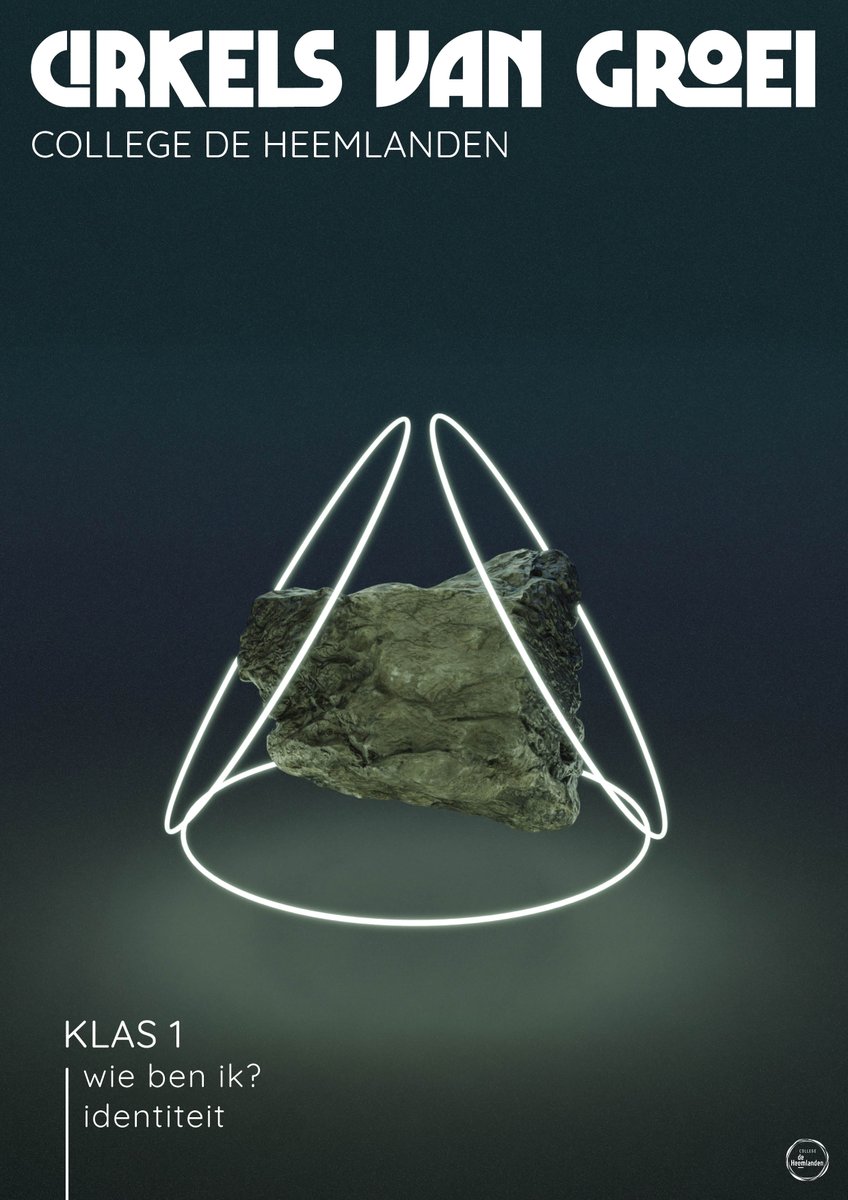 Poster design for Cirkels van Groei (Circles of growth) #3D #Blender3d #graphicdesign #alexbaams