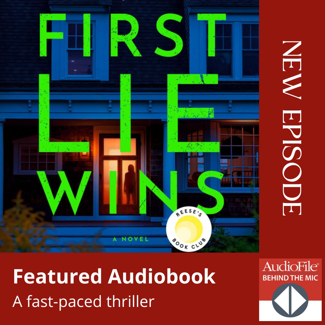 🎧 New Ep: Listeners will think there’s a full cast delivering this fast-paced thriller by @ashley_elston. Yet it’s just narrator @SaskiaAudio who masterfully voices the characters. Hosts Jo Reed + @mleecobb discuss. @PRHAudio bit.ly/3M8l2JP #firstliewins @ReesesBookClub