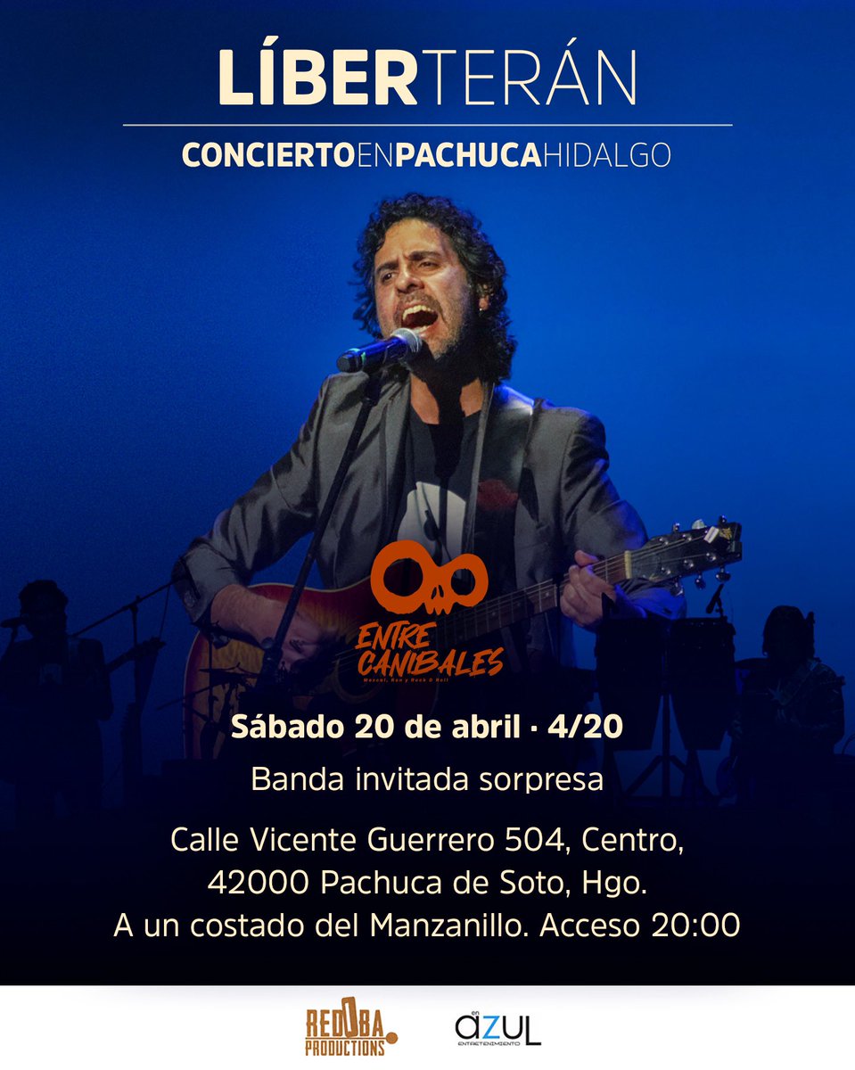 liberteran's tweet image. Hola a todas, todes, todos!
Les aviso que la fecha que tenía anunciada para este sábado 24 de febrero en Entre Caníbales  en Pachuca Hidalgo, se pospone para el sábado 20 de Abril!!

Les mando un abrazo 👳🏽‍♂️🤠!! #entrecanibales #pachucahidalgo #show