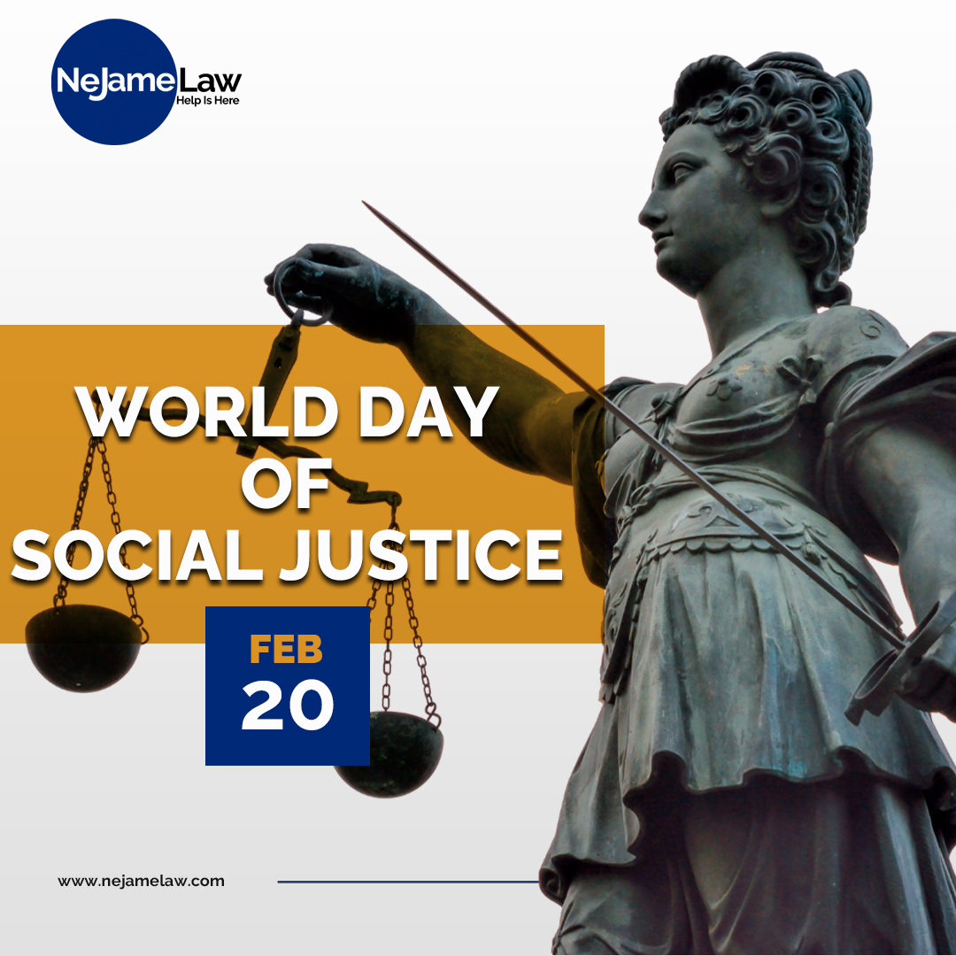 NeJameLaw's tweet photo. 💡Today, we celebrate World Day of Social Justice, a reminder that justice knows no boundaries.

At NeJame Law, we're committed to advancing social justice through our legal advocacy. Let's work together to create a more just world for all.

🌐 Schedule a Consultation Today!👇
https://t.co/odEPgYPEgw
☎️  For expert legal assistance, call us at 407-500-0000.