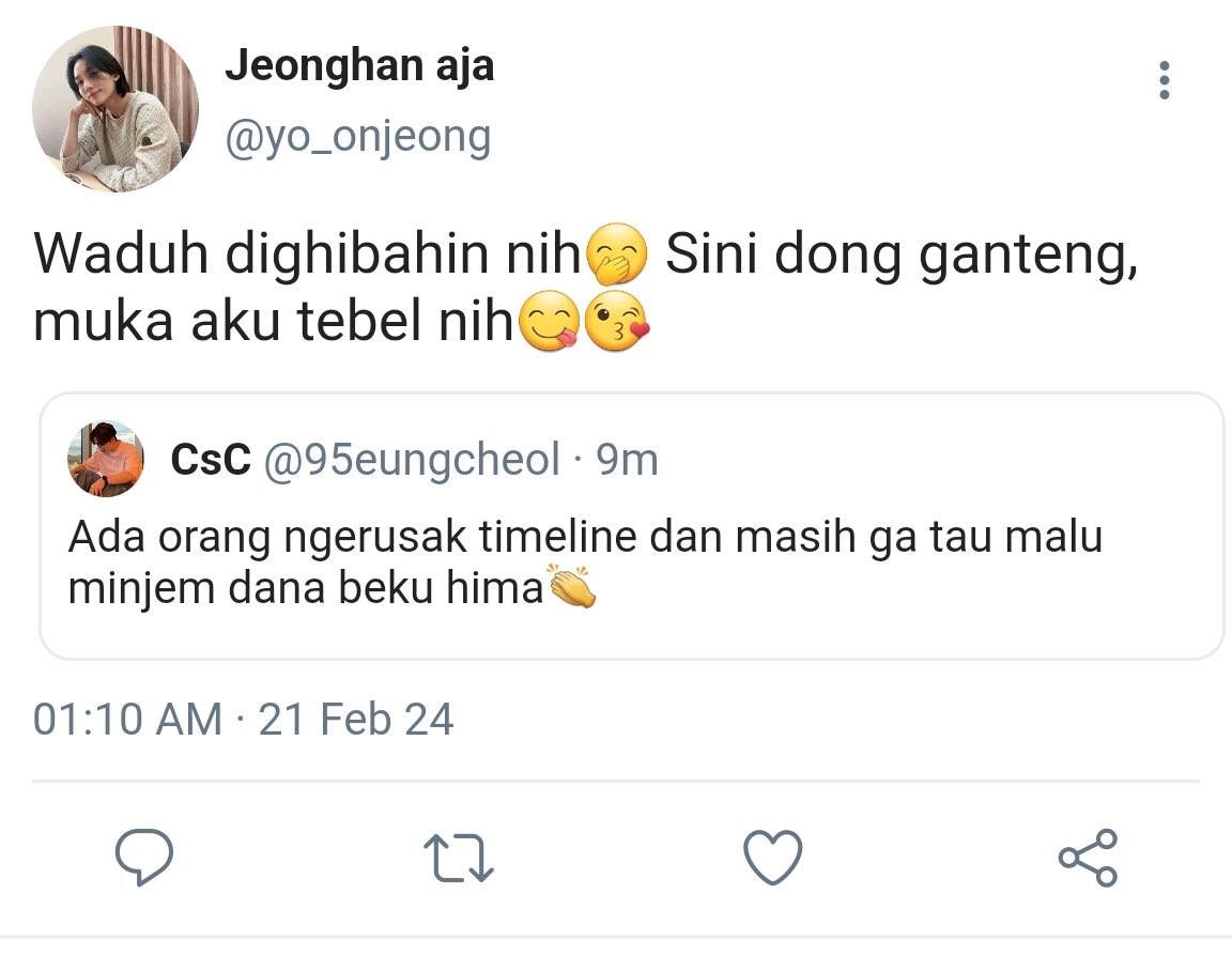 shancheolina's tweet photo. •Triple H (Huru-Hara Hima)•
A JeongCheol AU

Cuma cerita Choi Seungcheol, Kepala Departemen PSDM di himpunan, yang sudah ditakdirkan untuk tidak akur secara turun-temurun dengan Kepala Departemen Keilmuan, Yoon Jeonghan.

"Hajar dong sayang," -yjh
"ELU YANG GUE HAJAR!" -csc https://t.co/XIE0nwGxuM