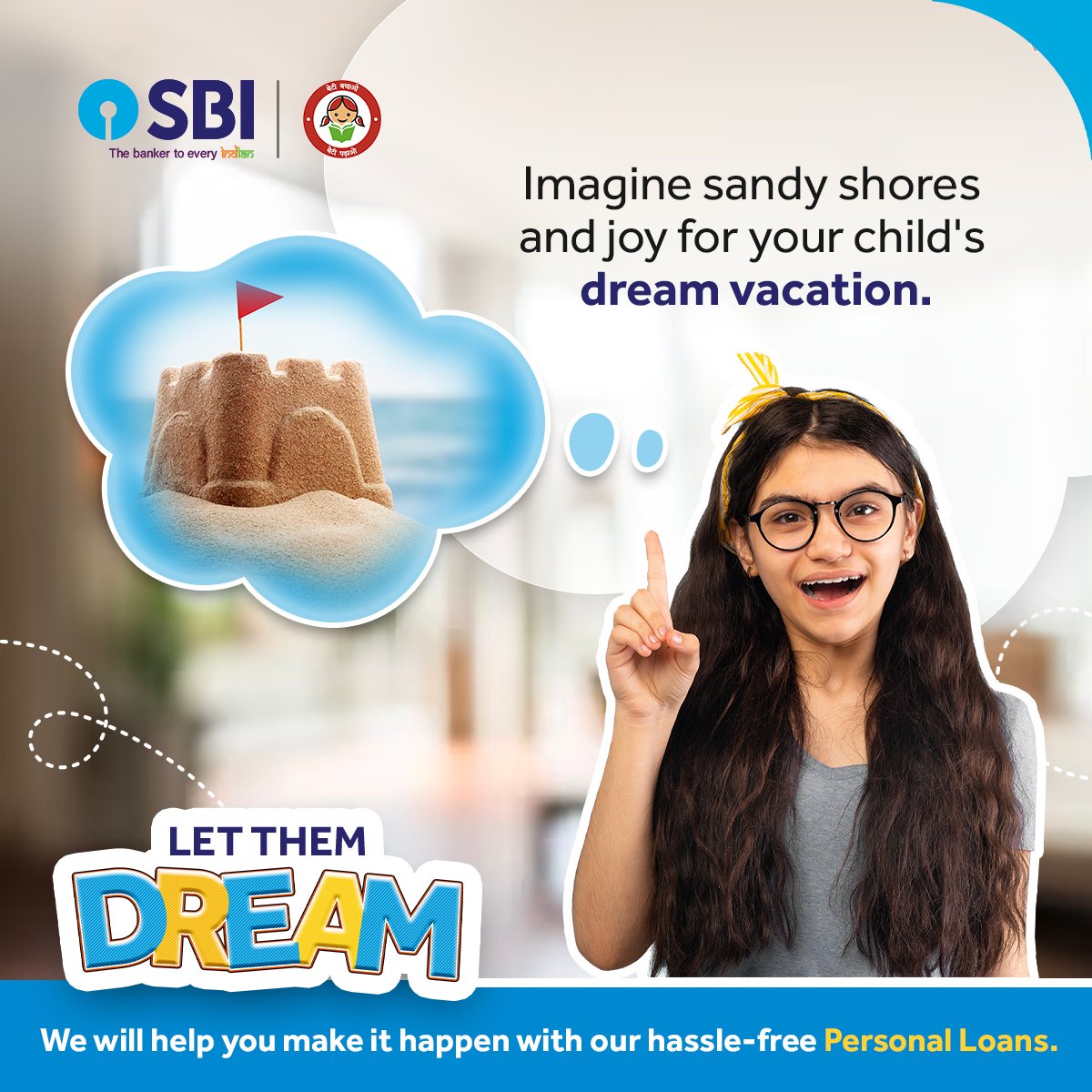 Dreaming of a seaside vacation with a touch of waves and sand? SBI will help you make it happen with our hassle-free Personal Loans.

Apply Now: bank.sbi/web/personal-b…

#SBI #PersonalLoan #PersonalBanking #LetThemDream #DeshKaFan #TheBankerToEveryIndian