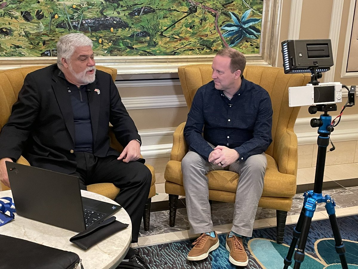 HCAAinfo's tweet photo. Thank you to @techguy John Lynn of @hcittoday for sitting down with some of our many brilliant minds at #HCAAExecForum including Mark Gavin of @TALONHealthTech https://t.co/5DasRD8stJ