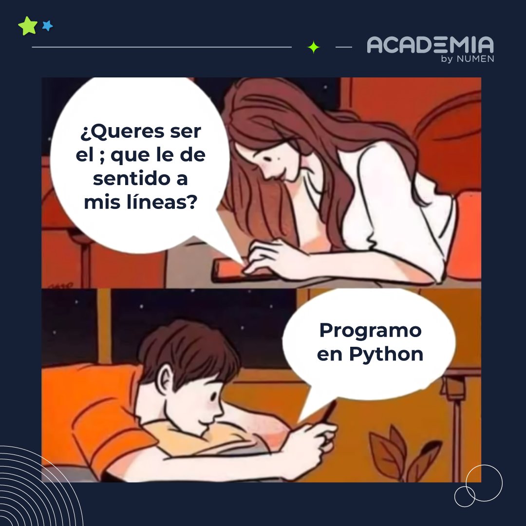 Aprendé a programar en #Javascript, #React y #Python y sé un #ProgramadorFullStack 😎

Estudiá #FullStack en 8 meses y disfrutá de todos los beneficios 🤩

#FlexibilidadLaboral, #SalariosDolarizados #ComunidadGlobal y más ✨

Más información 👇
🌐 academianumen.com