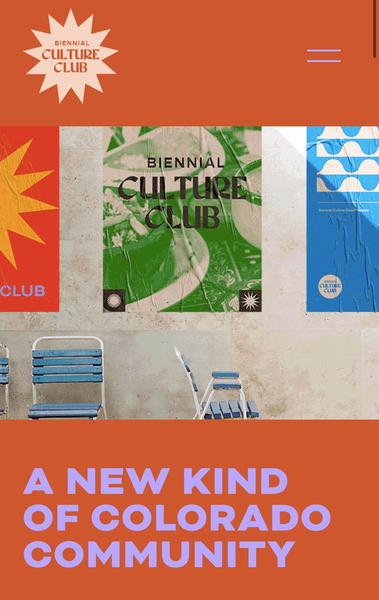 🌟 We are excited to launch the new look for #BiennialCultureClub – a circle of creative and conscious Coloradans building community with a purpose. 🎉 Click the link below to dive into the new brand & become a member! biennialcultureclub.com ✨ #ColoradoCommunity #ArtAndCulture