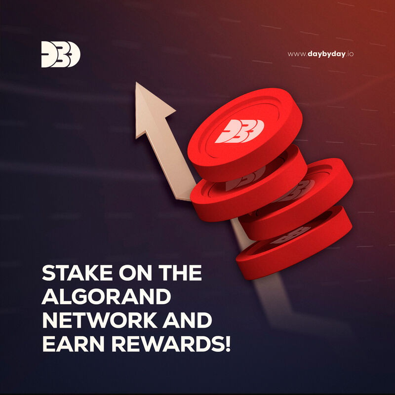 🚨  Attention! Our platform for staking on the Algorand network and earning rewards is now available!

✅  DBD | 90 Days  👉  22% APY!
✅  Protection Contract NFT | 90 Days  👉  250 DBD!

Join Now  👉  stake.daybyday.io/algorand

#Staking #Algorand #DBD #Rewards #blockchain