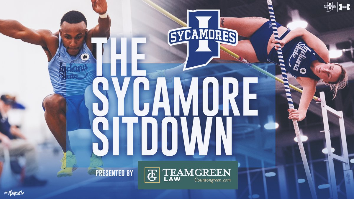 IndStAthletics's tweet photo. .@IndStXCTF is heading to #MVCTrackField Championships and we've got @2k_mariii and Selene Weaver on this week talking about the teams, their experiences, and more on The Sycamore Sitdown presented by Team Green Law
https://t.co/t3pjVD3zLT
#MarchOn https://t.co/MfSUsMn7Oy