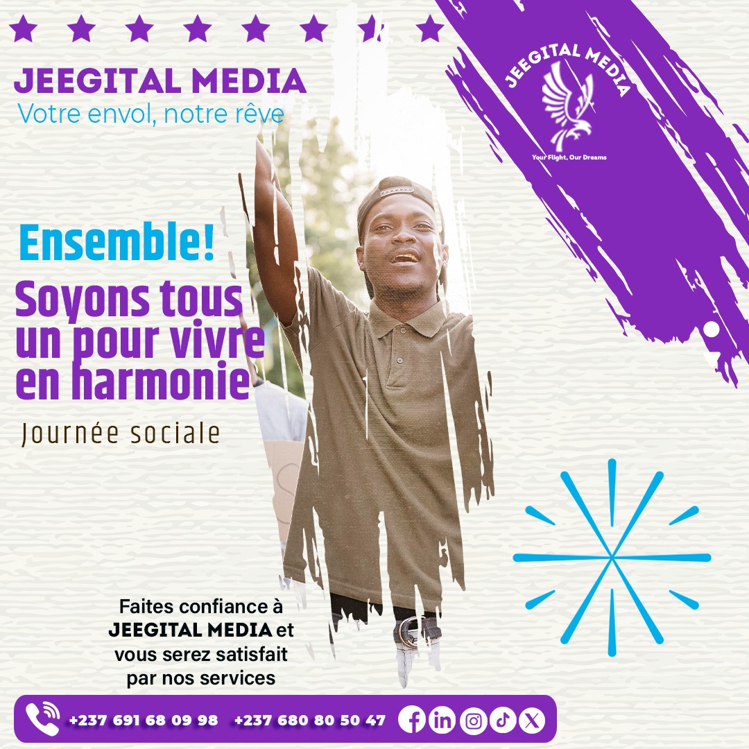 jeegitalmedia's tweet photo. Aujourd'hui, c'est la Journée de la Justice Sociale! 🌍
✊ Rejoignez-nous dans la lutte pour l'égalité, la diversité et l'inclusion.
Ensemble, nous pouvons créer un monde plus juste et équitable pour tous.

#JusticeSociale #Inclusion #Egalite #ONG 🌟🌈 https://t.co/YySPibNPHU