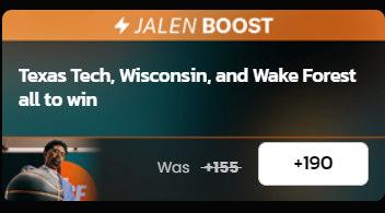 TheeDegenBoosts's tweet photo. BetMGM
Jalen Boost +190
-2.6%, 198 (33.6%)
TN -11.5 Preds +1.5 +210
+5.8%, 193 (34.1%) 0.69u
Makar-Pettersson 1+ +145
+0.6%, 143 (41.1%) 0.11u
MacK-Pan-Crosby-Hughes 1+ +225
-1%, 228 (30.5%) https://t.co/l2pKyMxz4b