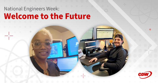 TriciaLively's tweet photo. What does the future of engineering look like? It’s diverse, exciting and it’s here! As we celebrate #NationalEngineersWeek, check out this great Q&amp;A with @CDWCorp’s own engineers, Jay Guida and Connie Reid. #EWeek2024 https://t.co/eAlatPNtEX https://t.co/0zs4tJigHy
